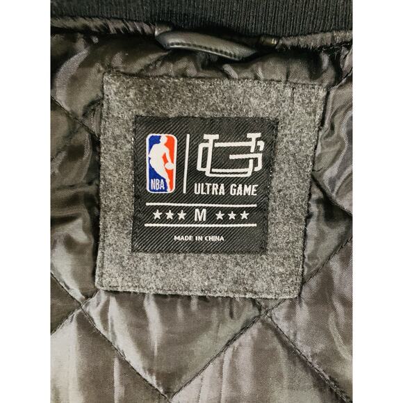 Ultra Game OKC NBA Varsity Jacket Men's Medium Embroidered Logo Quilted Lining - Picture 5 of 14